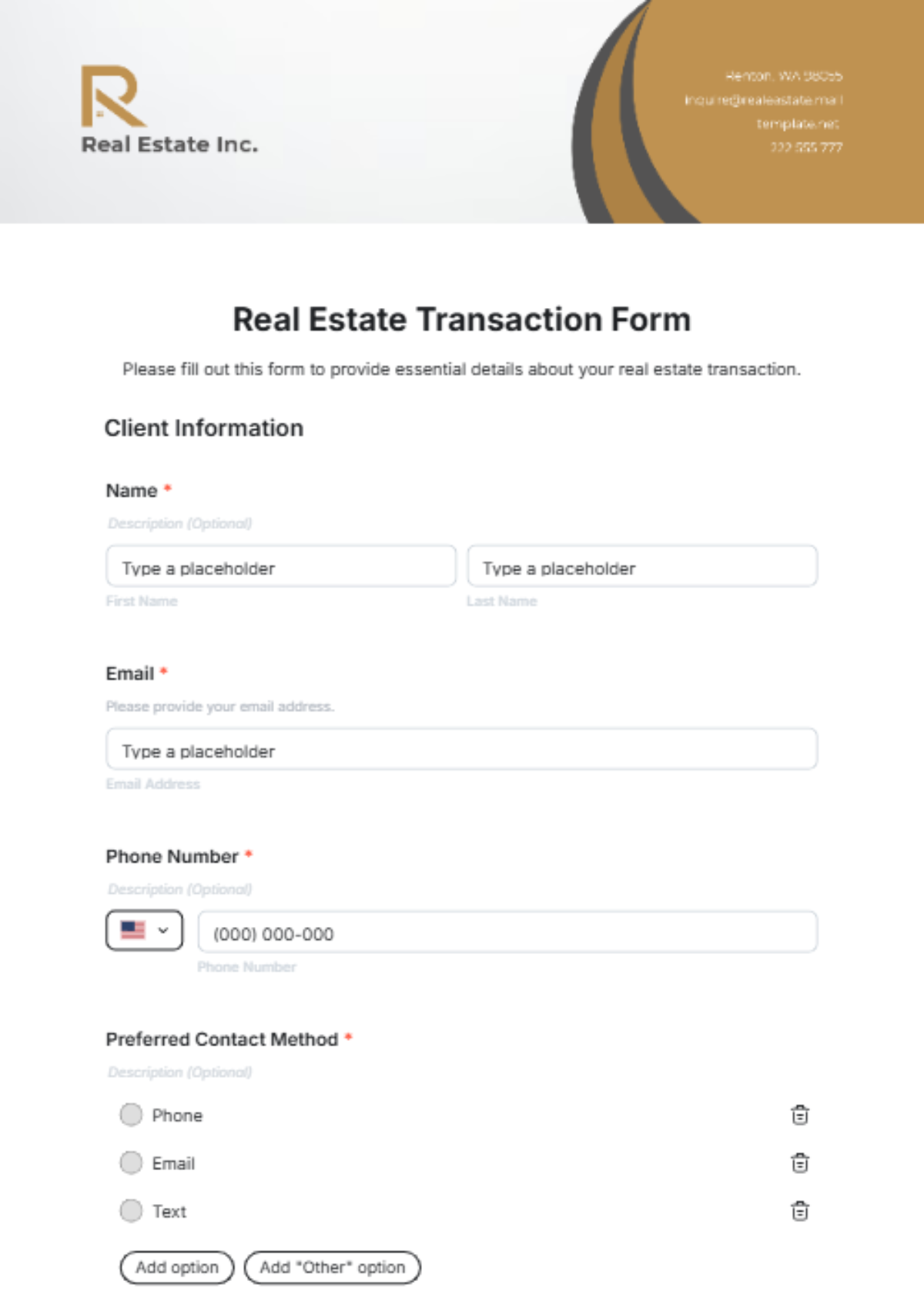 Free Real Estate Form Templates To Edit Online