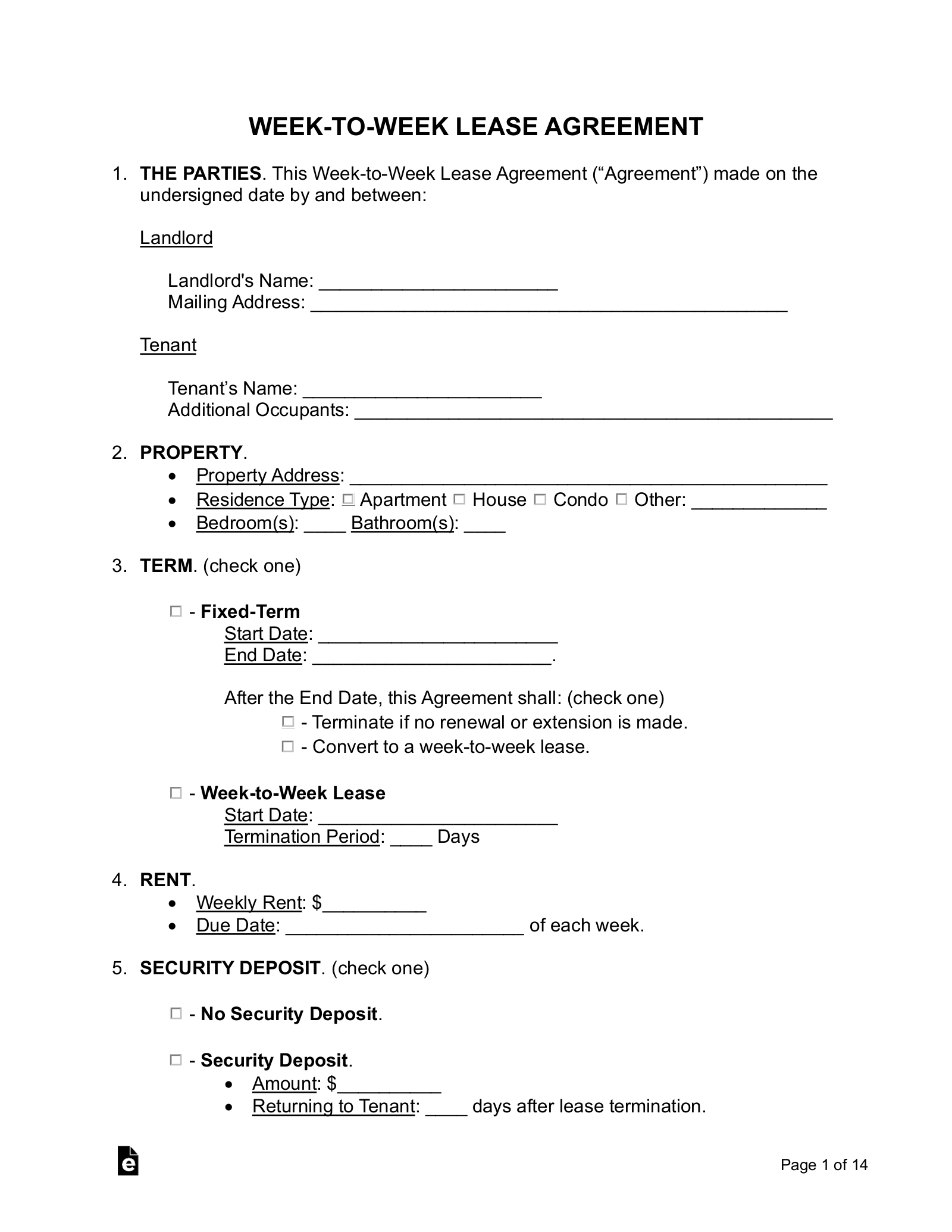 Printable Condo Lease Agreement Printable Condo Lease Agreement