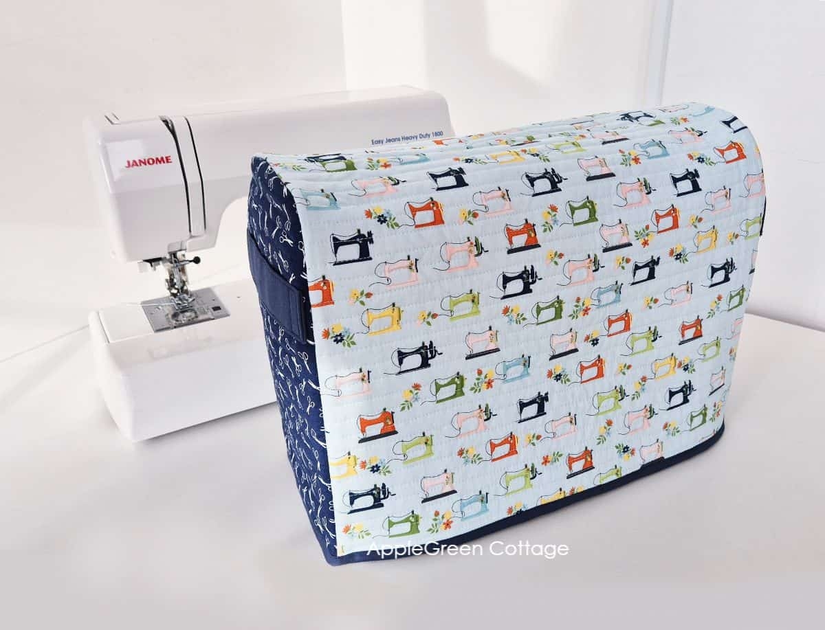 Free Sewing Machine Cover Pattern 3 Sizes AppleGreen Cottage