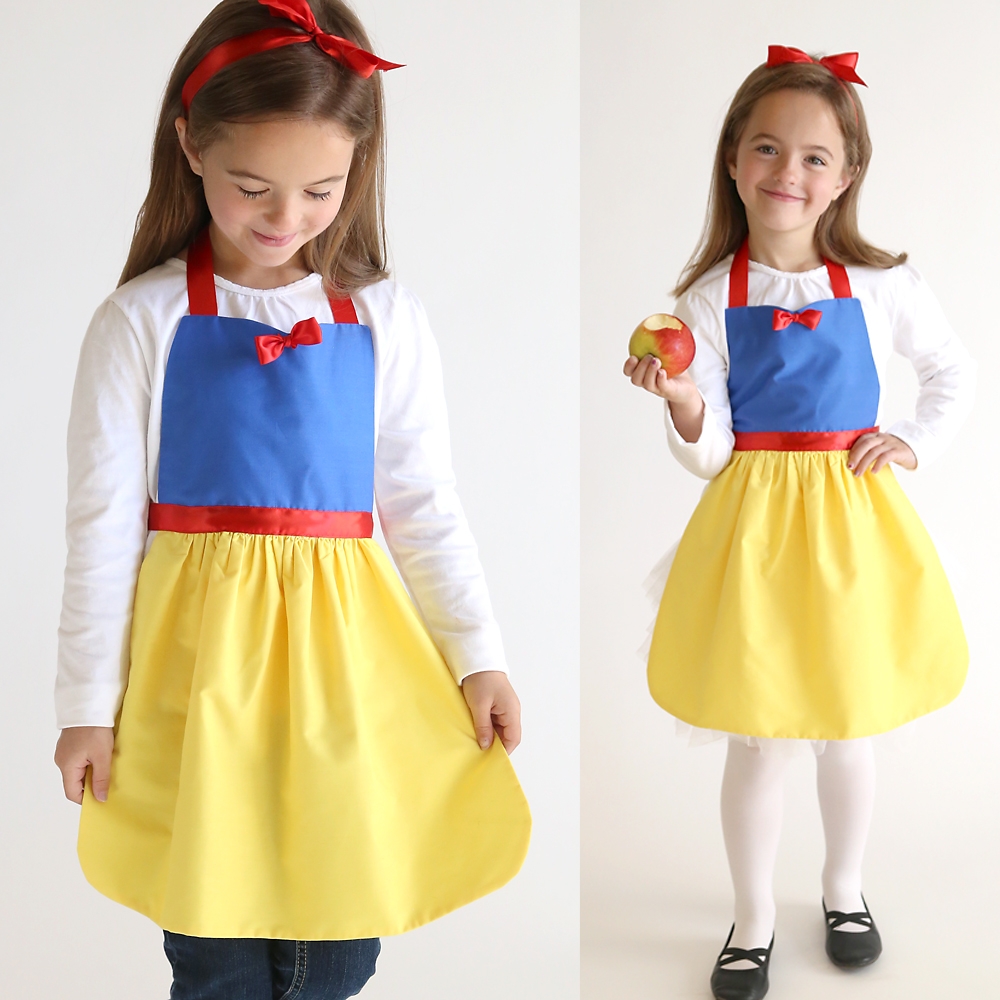 Free Sewing Pattern For Snow White Princess Dress Up Apron It s Always Autumn