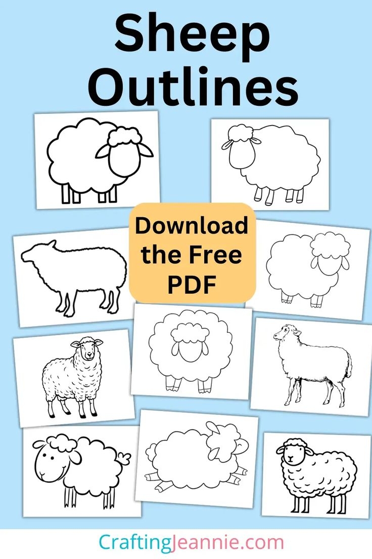 Printable Pattern Of A Sheep For Preschoolers Printable Pattern Of A Sheep For Preschoolers