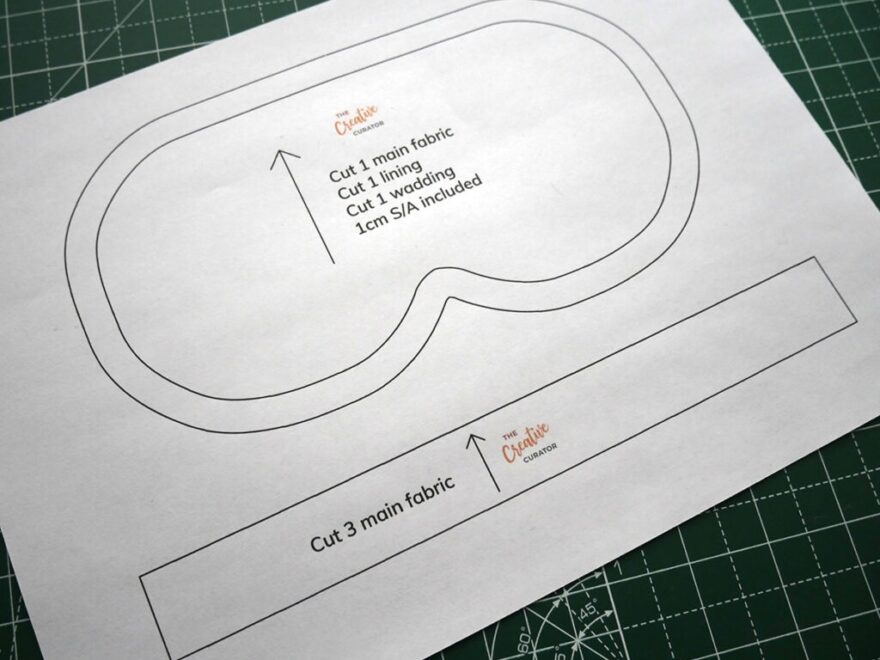 Free Sleep Mask Pattern Tutorial The Creative Curator