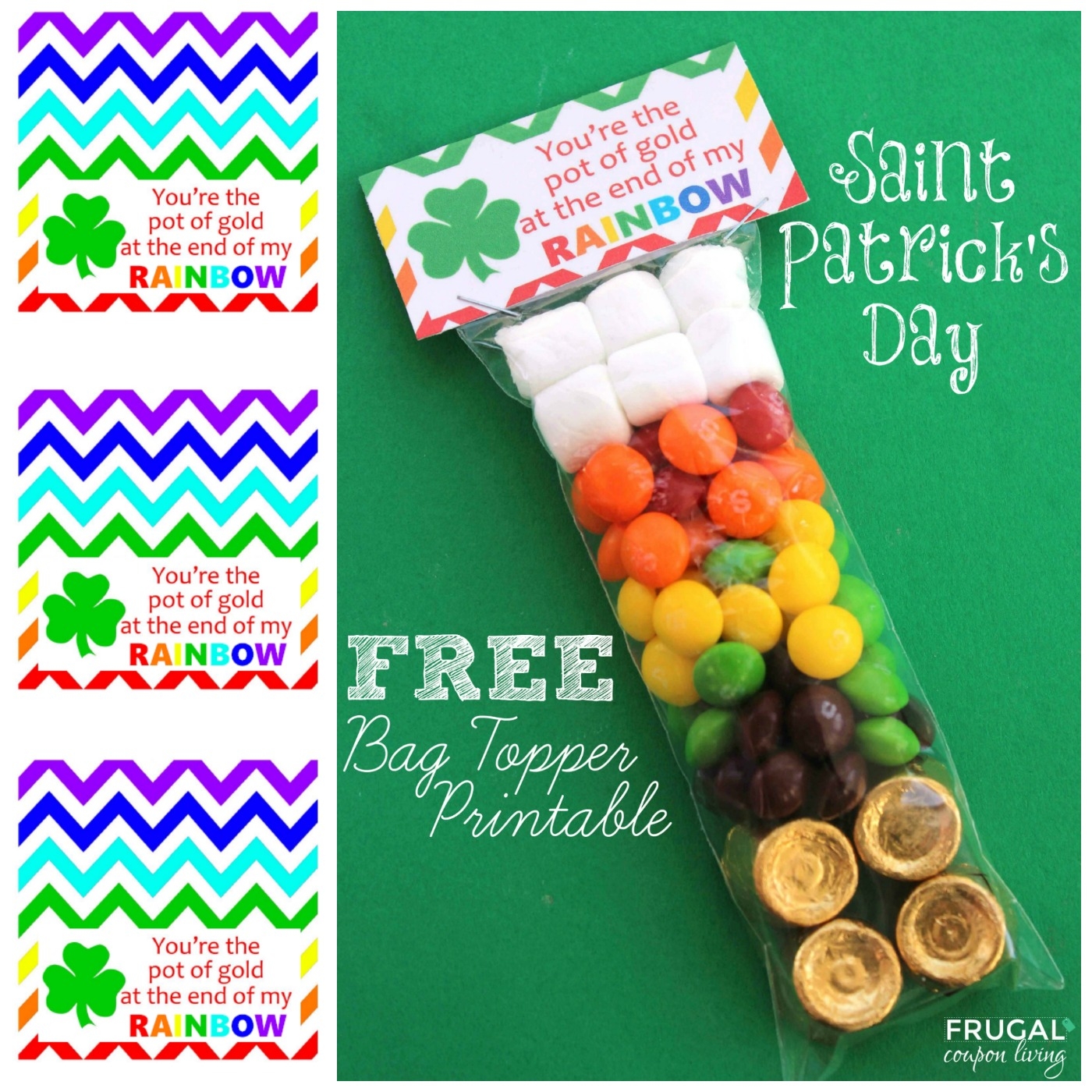 FREE St Patrick s Day Bag Topper Printable