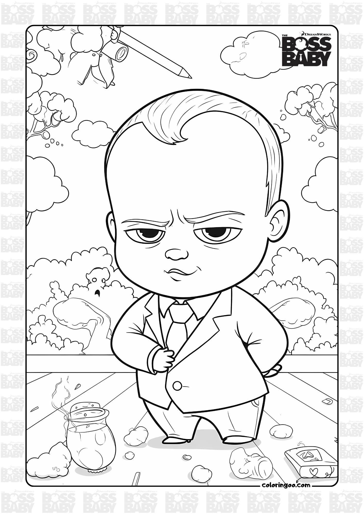 Free Printable Coloring Pages For Boss Baby
