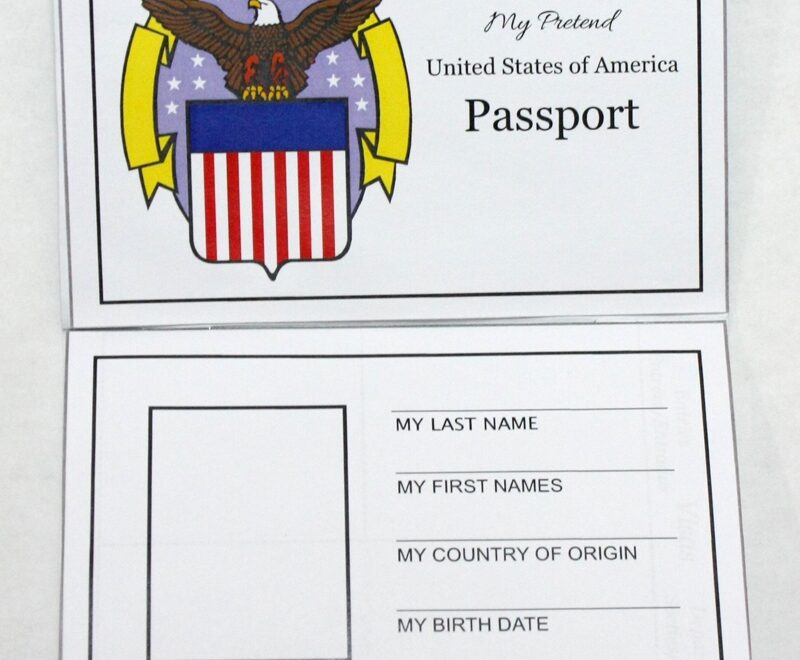 Free Travel Printables For Kids Pretend Passport