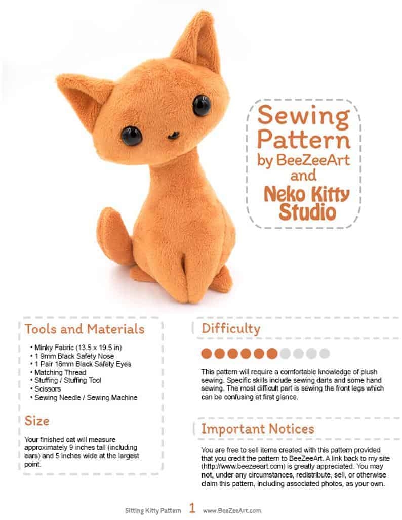 From Cute And Cuddly To Realistic The Best Stuffed Cat Sewing Patterns From Cute And Cuddly To Realistic The Best Stuffed Cat Sewing Patterns
