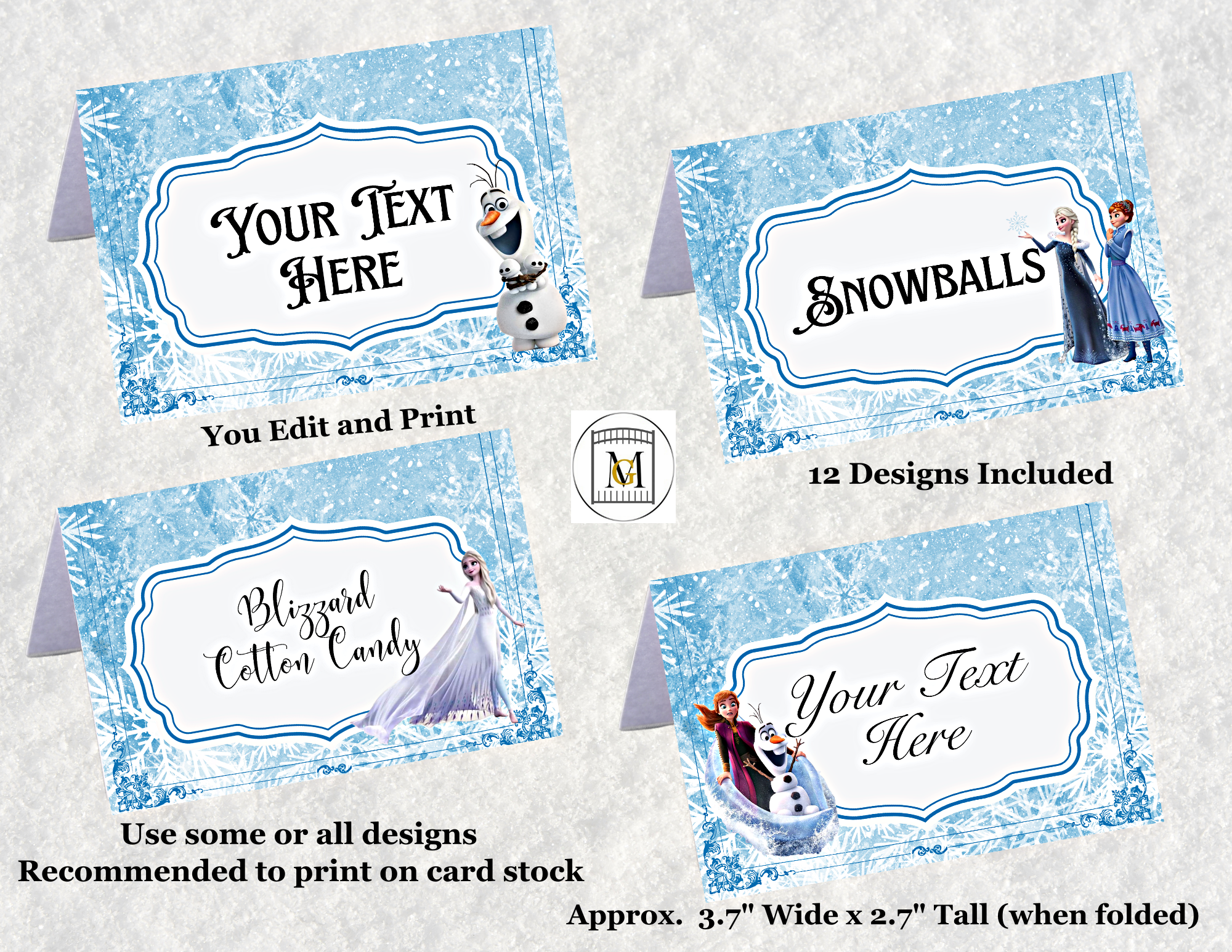 Frozen Party Food Labels Free Printable Frozen Party Food Labels Free Printable