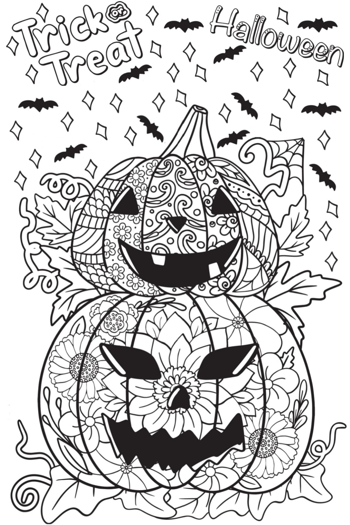 Free Printable Coloring Pages Of Halloween