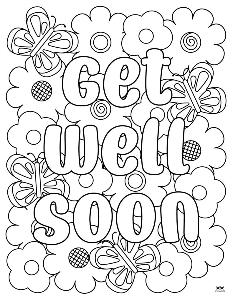 Get Well Soon Coloring Pages 15 FREE Pages Printabulls Get Well Soon Coloring Pages 15 FREE Pages Printabulls