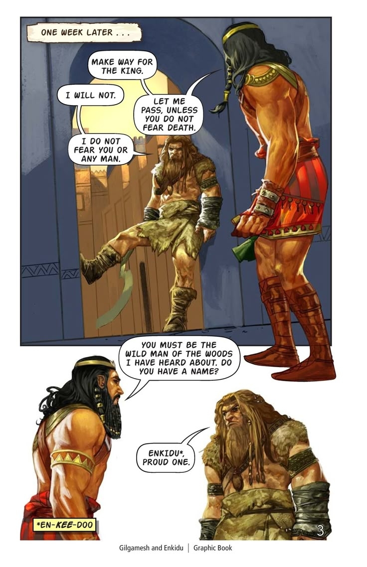 Gilgamesh And Enkidu