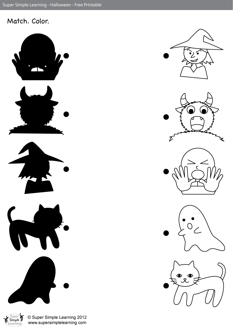 Go Away Worksheet Match Color Super Simple