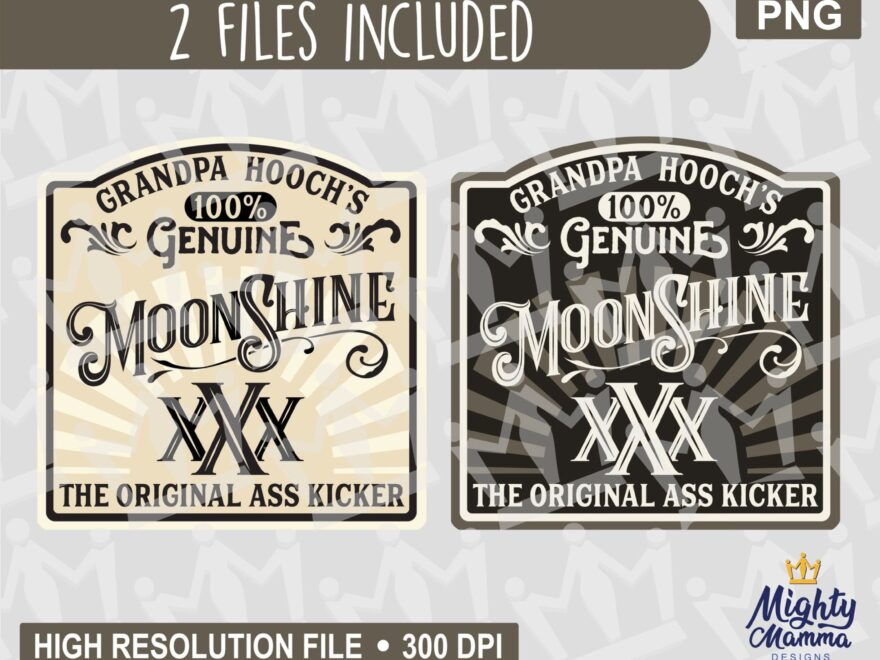 Grandpa Hooch Moonshine Alcohol Booze Liquor Label PNG Original Ass Kicker For Print Printer Waterslides Sublimation Cups Jars Etc Etsy Sweden