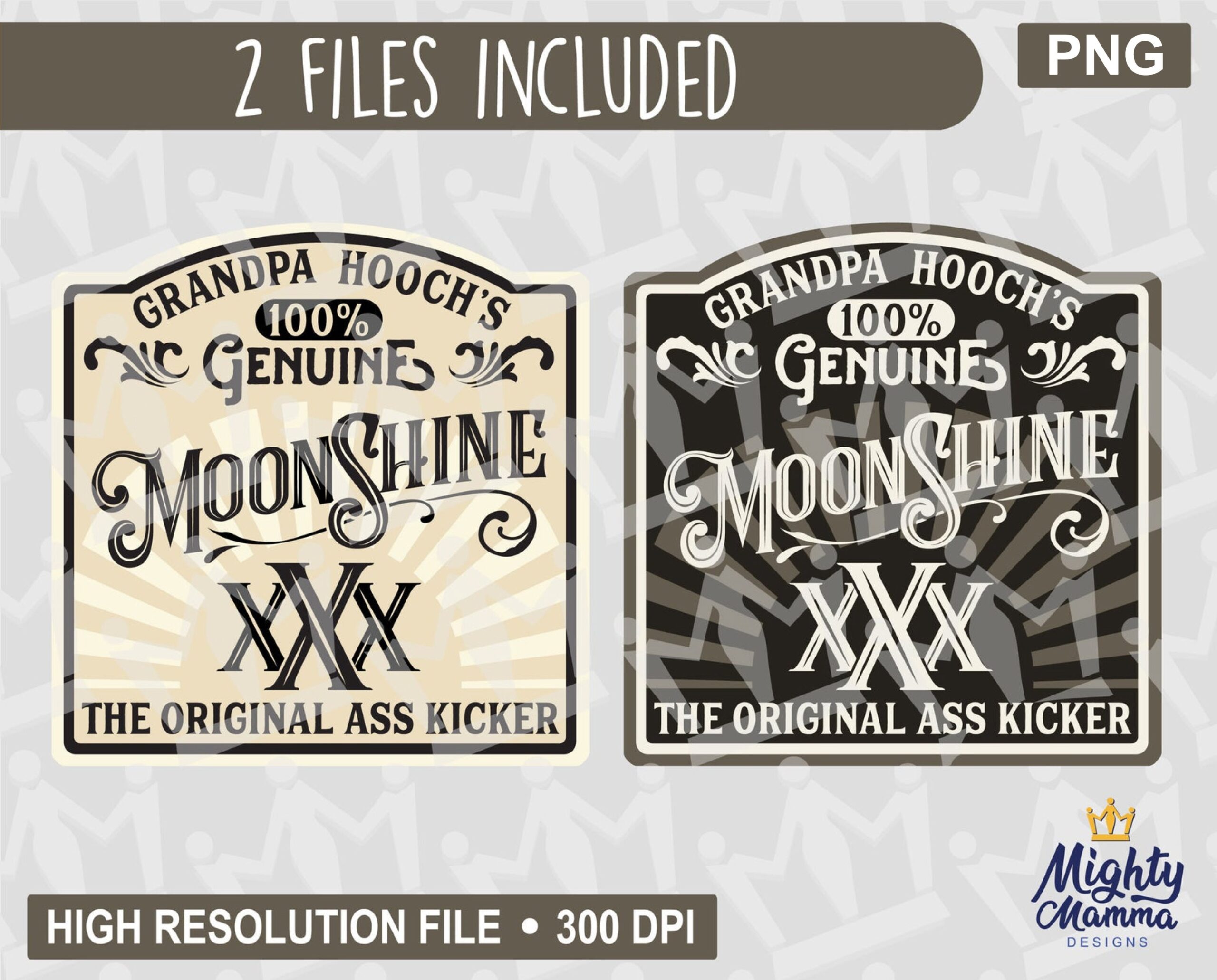 Grandpa Hooch Moonshine Alcohol Booze Liquor Label PNG Original Ass Kicker For Print Printer Waterslides Sublimation Cups Jars Etc Etsy Sweden