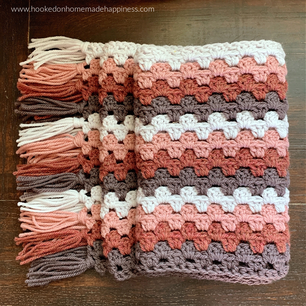 Granny Stripe Scarf Crochet Pattern Hooked On Homemade Happiness Granny Stripe Scarf Crochet Pattern Hooked On Homemade Happiness