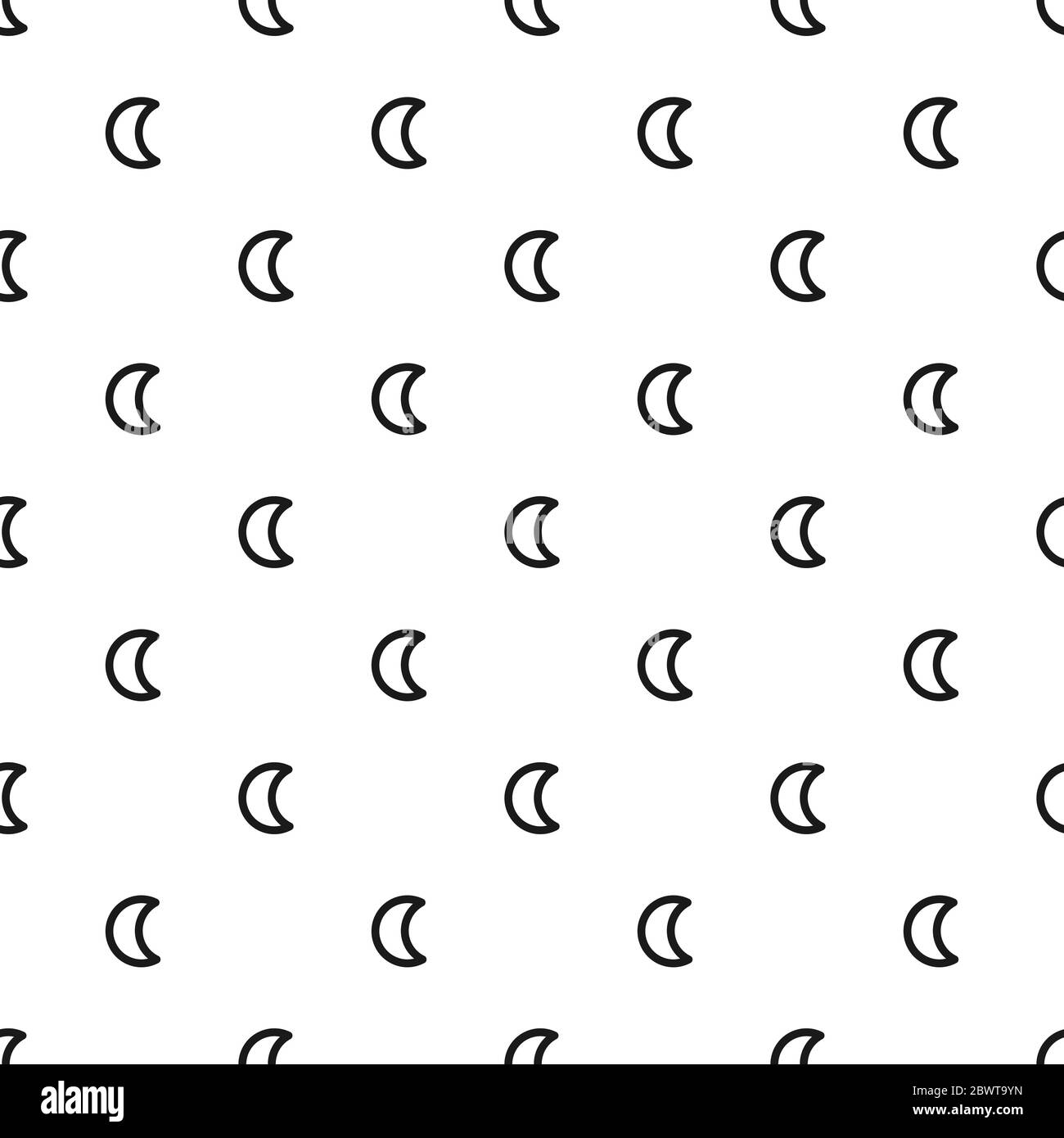 Half Moon Crescent Pattern Black And White Stock Photos Images Alamy