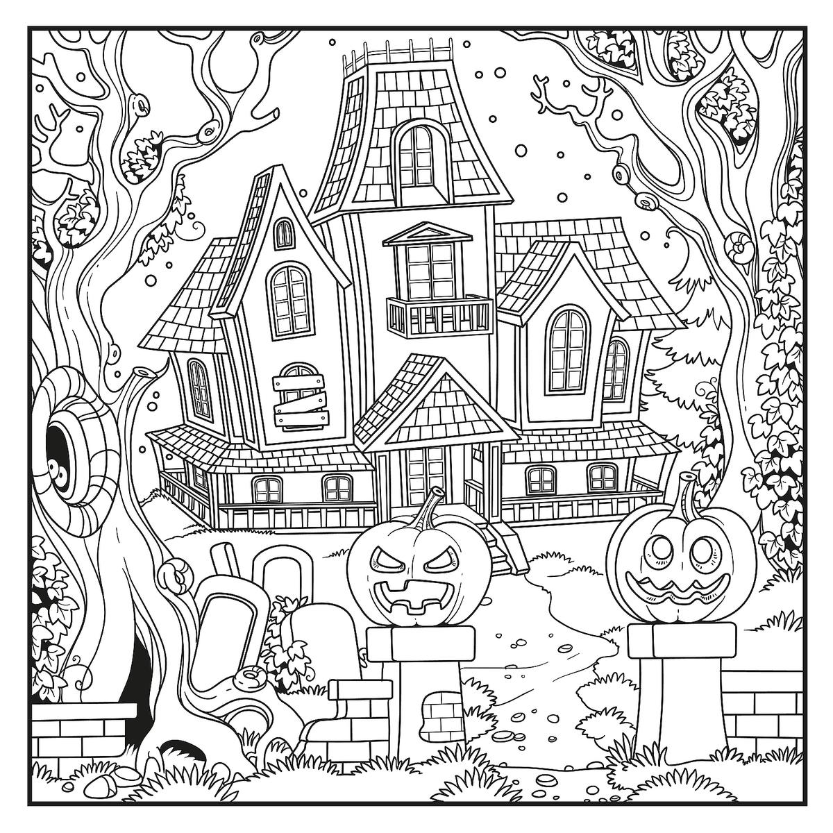 Halloween Coloring Pages Printable For Adults Halloween Coloring Pages Printable For Adults