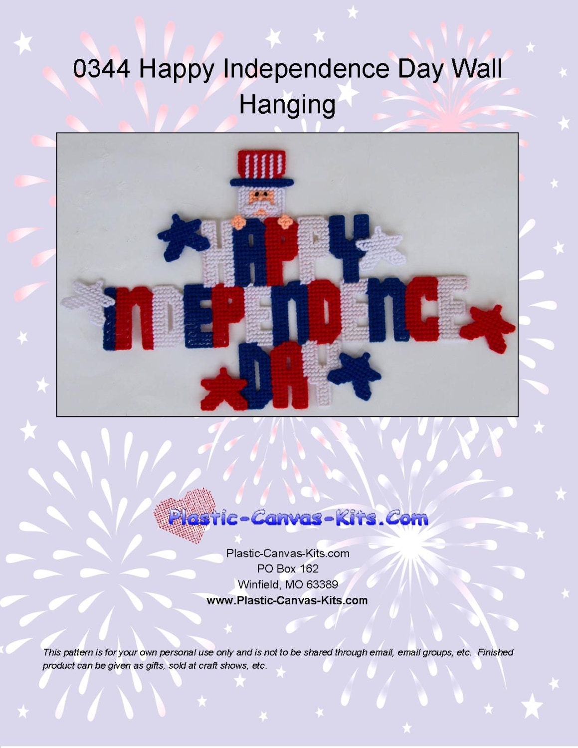 Happy Independence Day Wall Hanging plastic Canvas Pattern uncle Sam pdf Download Etsy Hong Kong