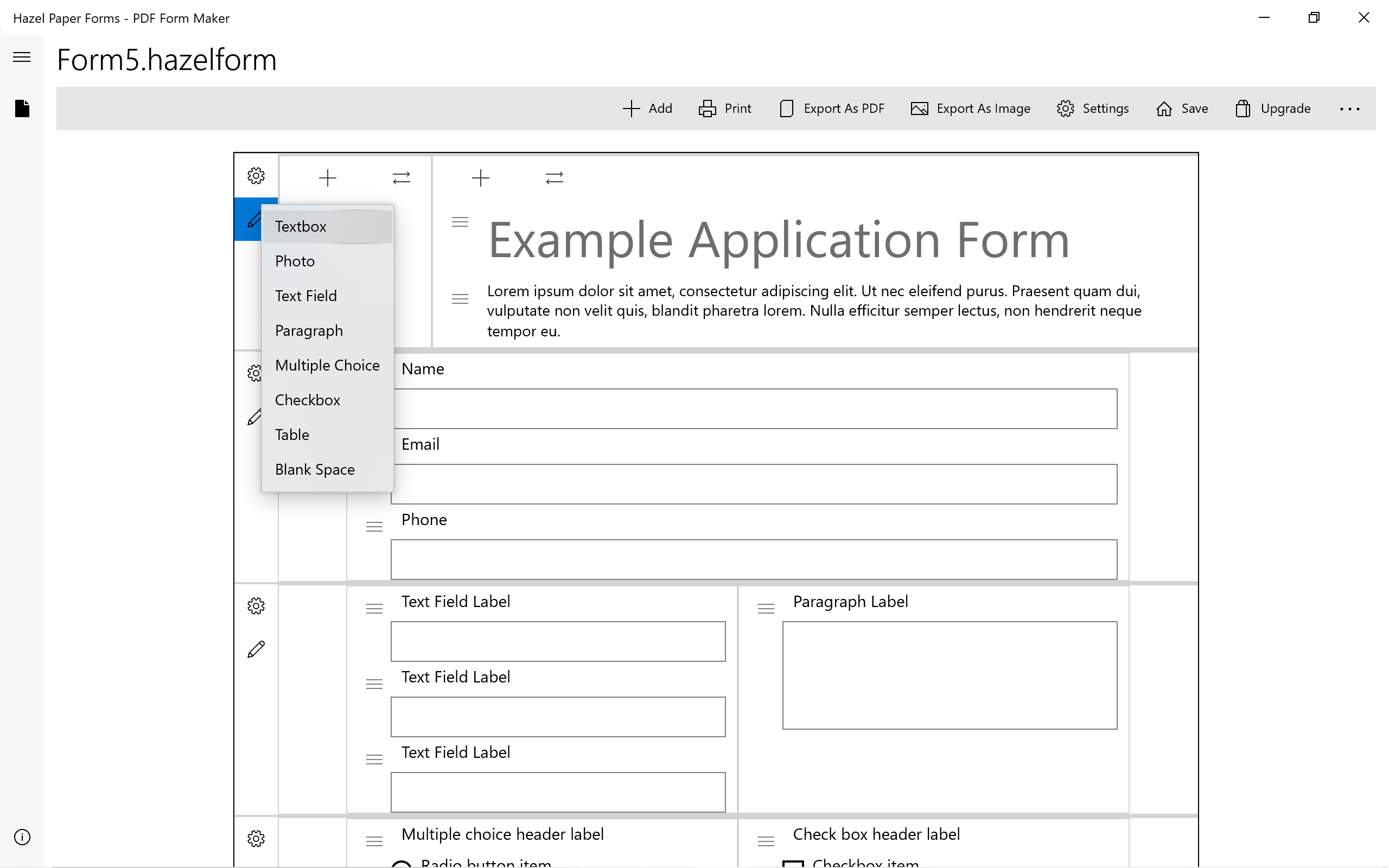 Hazel Paper Forms PDF Form Maker For Windows 11 And Windows 10