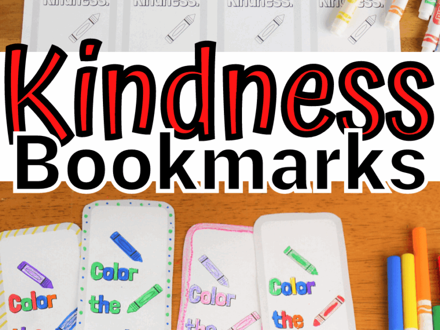 How To Encourage Kindness With This Coloring Kindness Bookmark