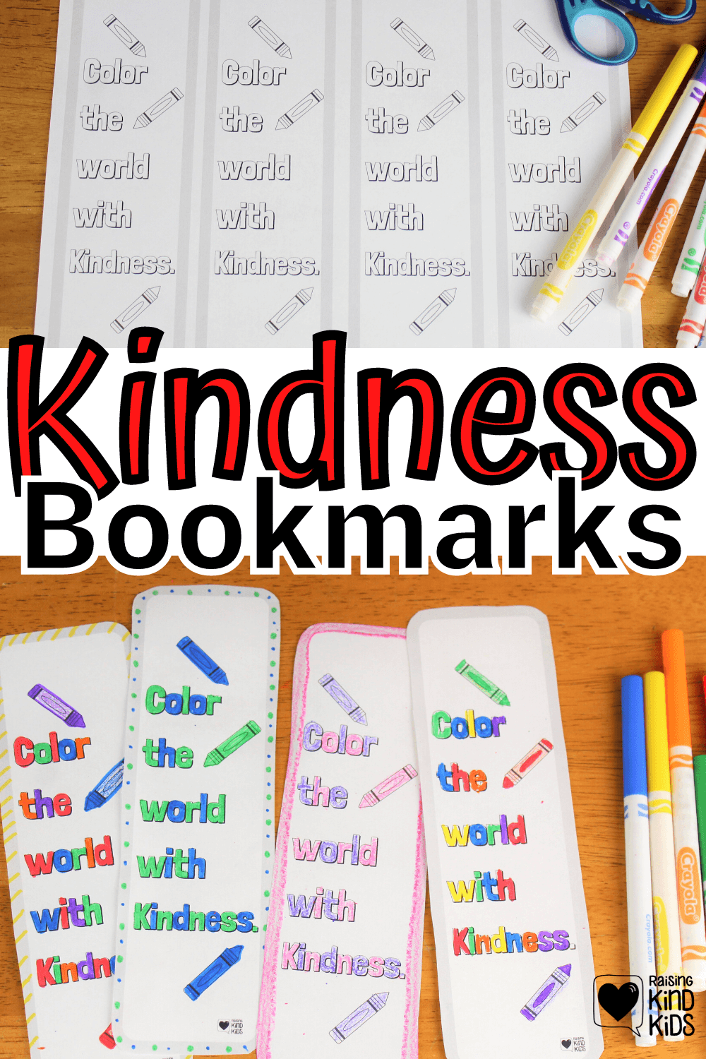 How To Encourage Kindness With This Coloring Kindness Bookmark