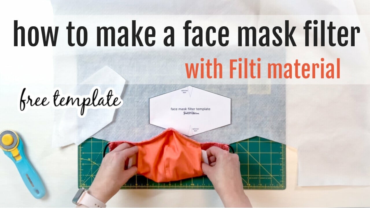 How To Make A Face Mask Filter With Filti Material Free Template How To Make A Face Mask Filter With Filti Material Free Template