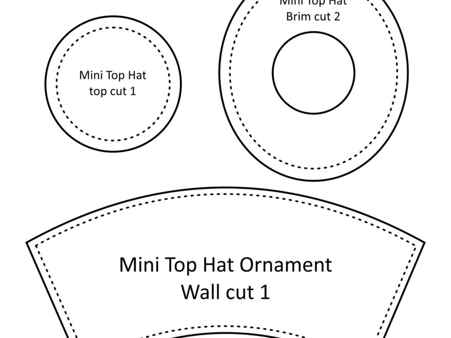 How To Make A Mini Top Hat free Pattern Template