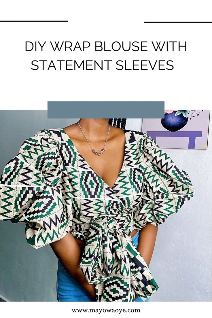 Printable Patterns Wrap Shirts