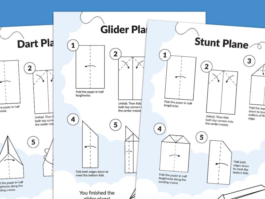 How To Make Paper Airplanes Free Printable