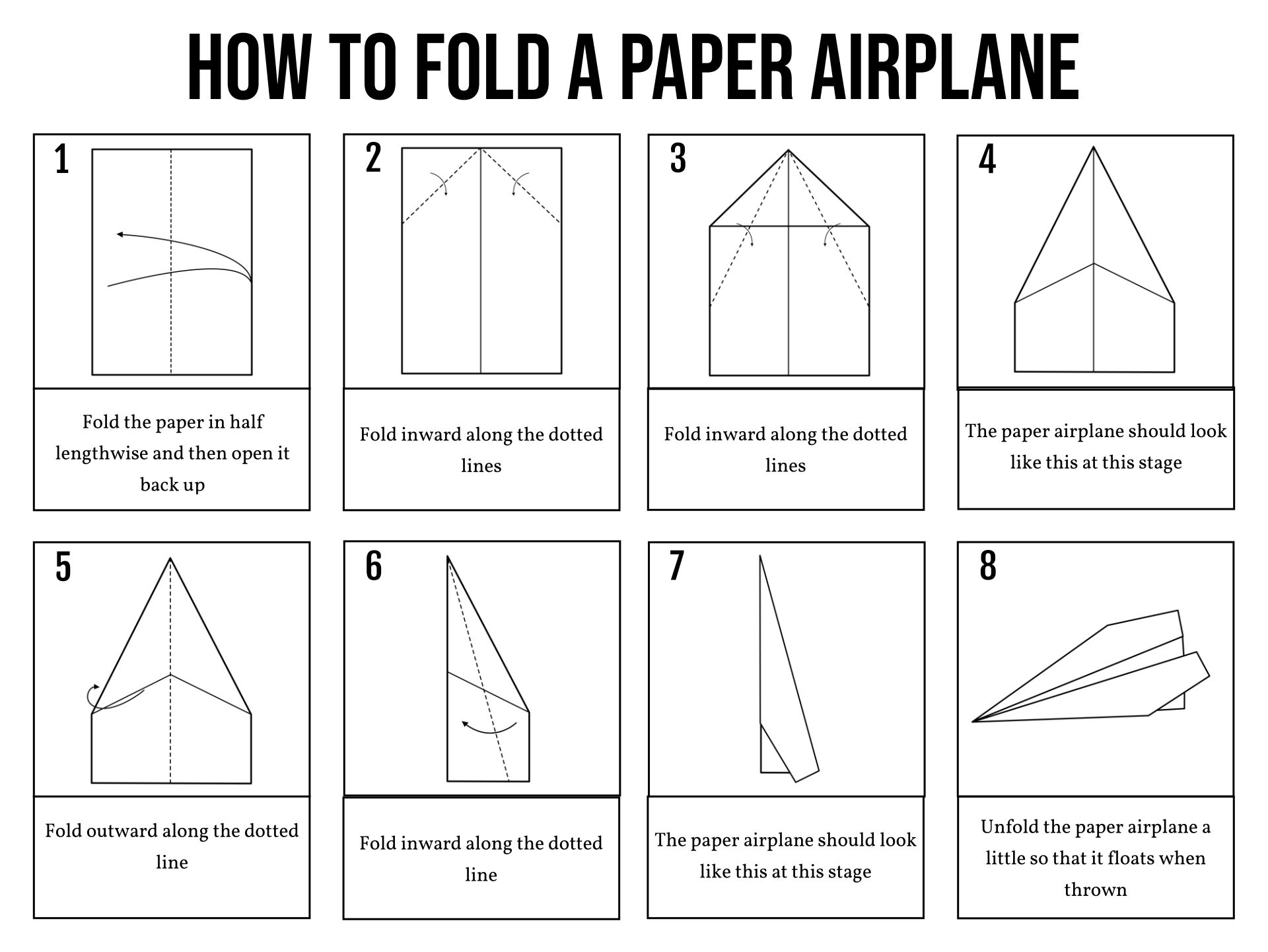 How To Make Paper Airplanes Free Printable Worksheets Library How To Make Paper Airplanes Free Printable Worksheets Library