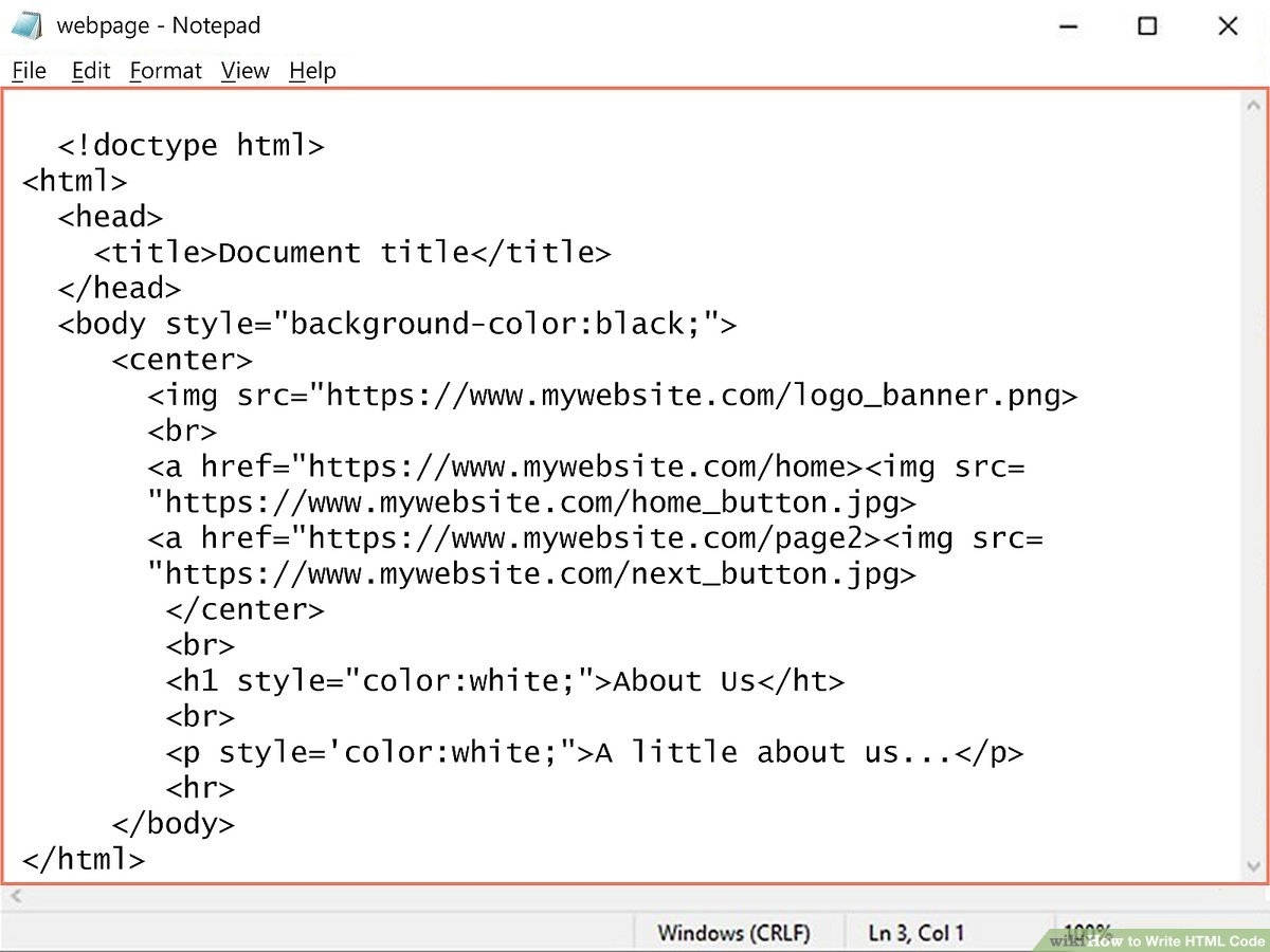 How To Write HTML Code 7 Steps with Pictures WikiHow