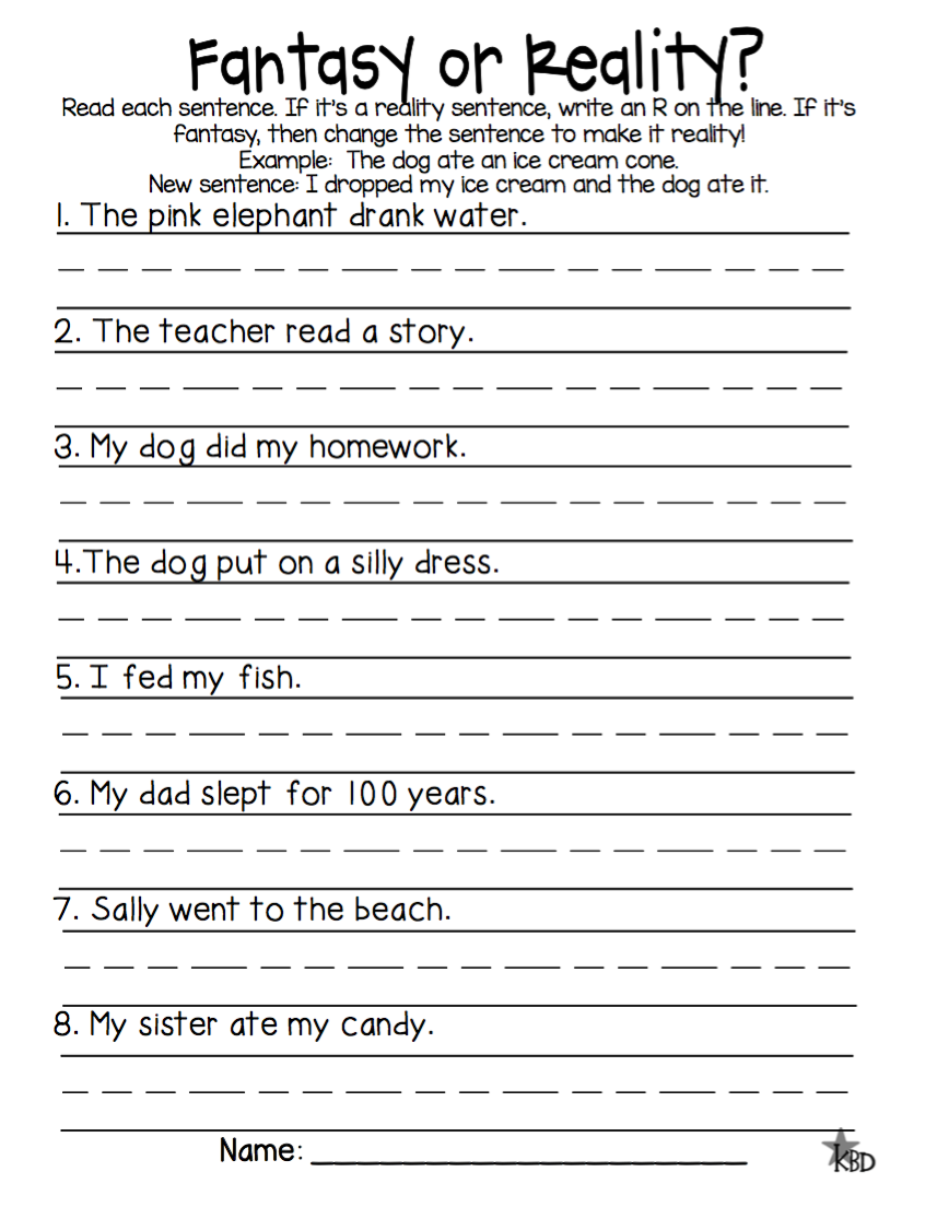 Image Result For Reality And Fantasy Activities For First Grade Worksheets Library Image Result For Reality And Fantasy Activities For First Grade Worksheets Library