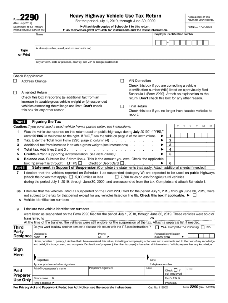 Irs 2290 Form 2023 Printable Fill Out Sign Online DocHub