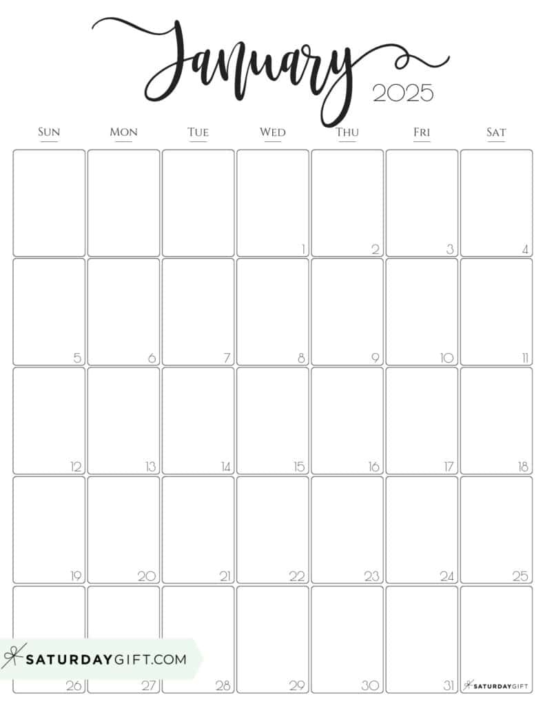 Free Printable Vertical Calendar 2025 Free Printable Vertical Calendar 2025