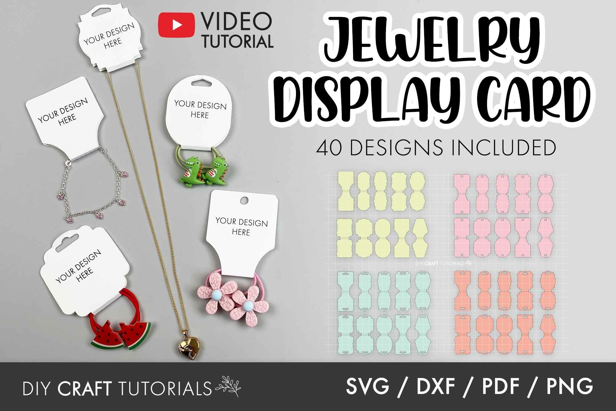 JEWELRY DISPLAY CARD TEMPLATE JEWELRY DISPLAY CARD TEMPLATE