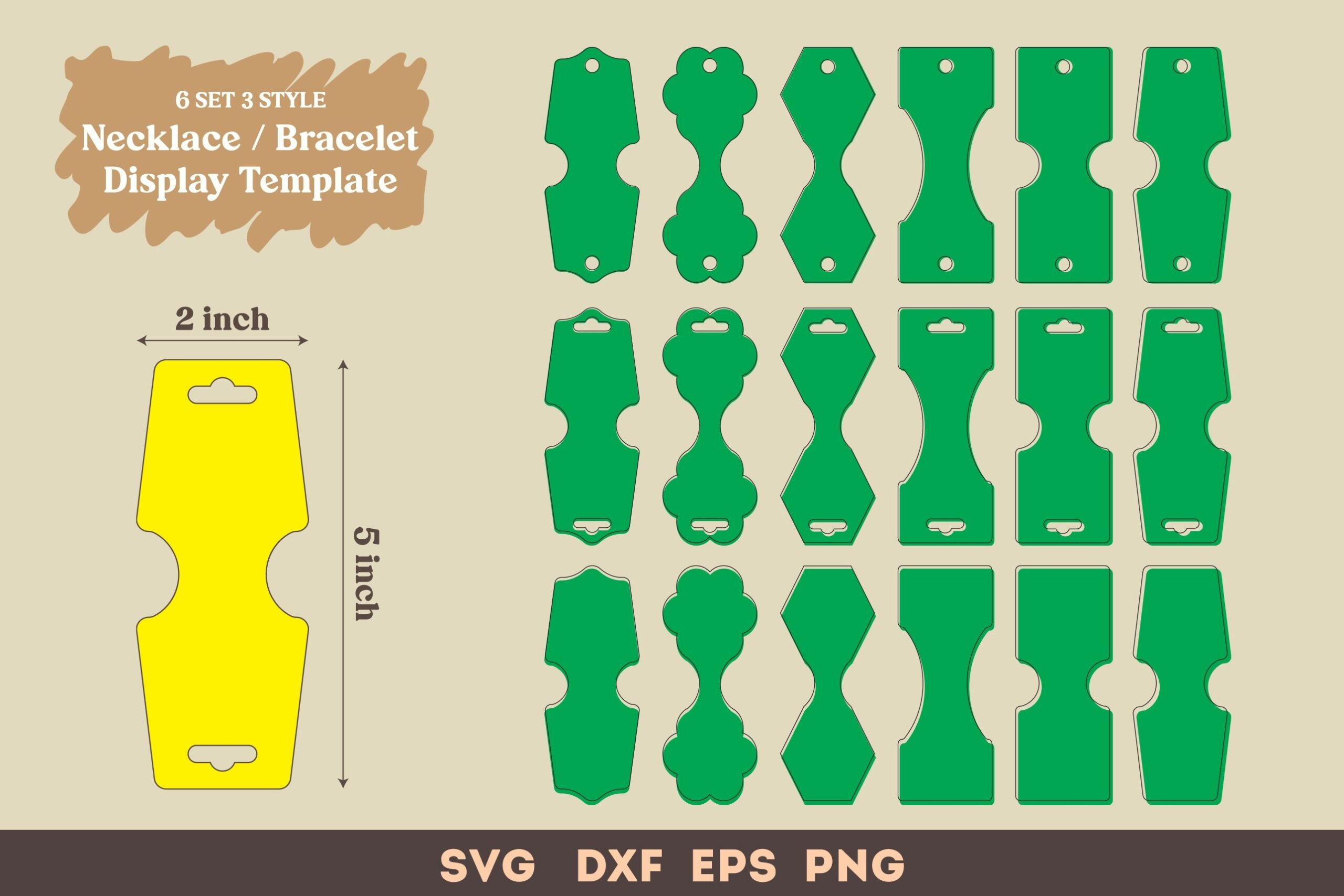 Jewelry Display Template Svg Bracelet Necklace Holder Cards Jewelry Display Template Svg Bracelet Necklace Holder Cards