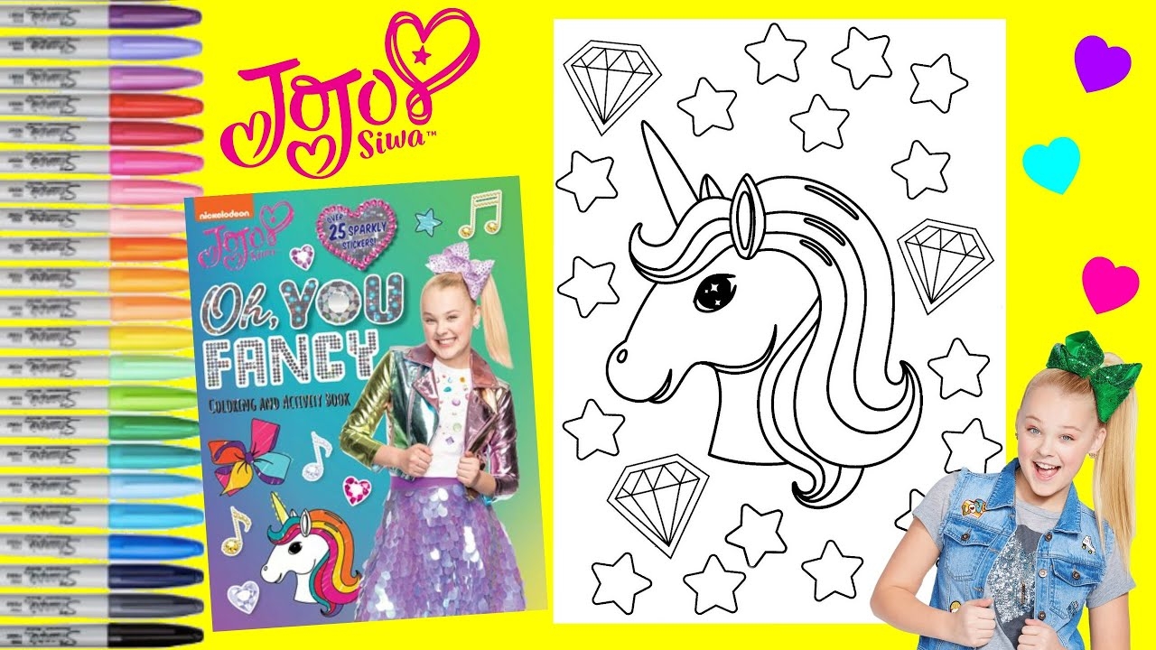 Jojo Siwa Coloring Book Page Nickelodeon Jojo Oh You Fancy Coloring And Activity Unicorn YouTube Jojo Siwa Coloring Book Page Nickelodeon Jojo Oh You Fancy Coloring And Activity Unicorn YouTube