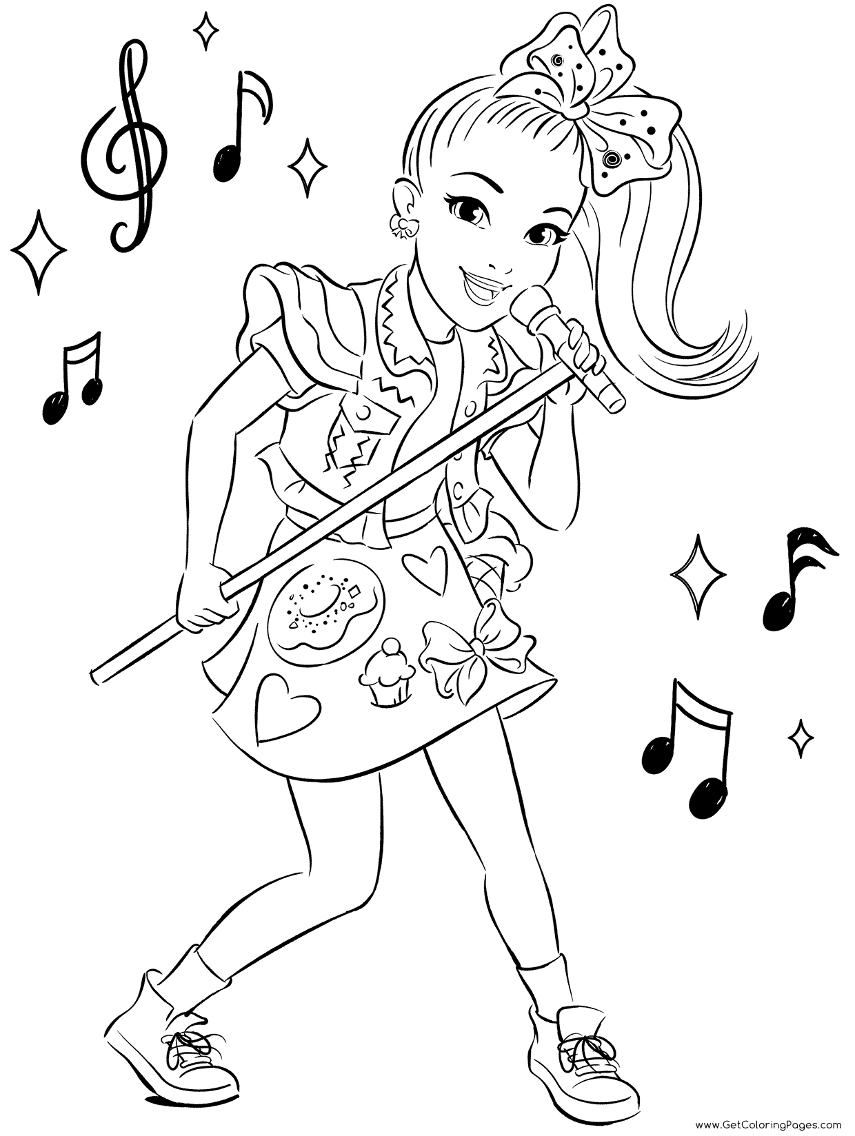 Jojo Siwa Coloring Sheets Jojo Siwa Coloring Sheets