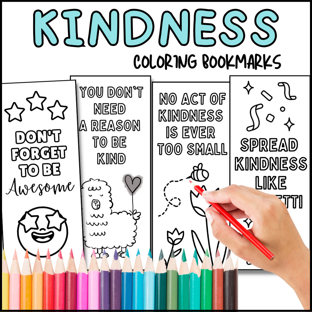 Kindness Coloring Bookmarks Made By Teachers