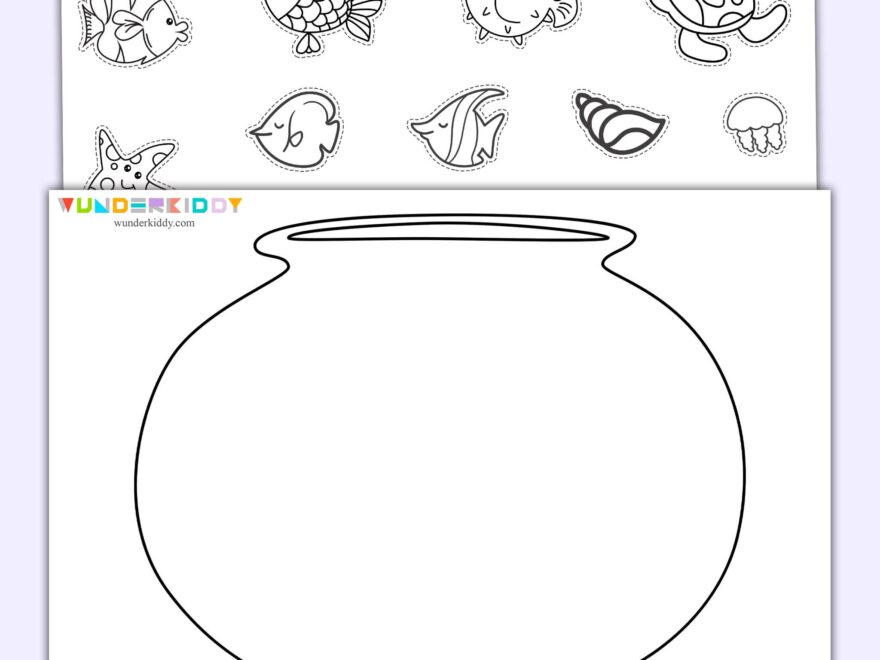 Kostenlose Aquarium Malvorlage F r Den Kindergarten Als PDF