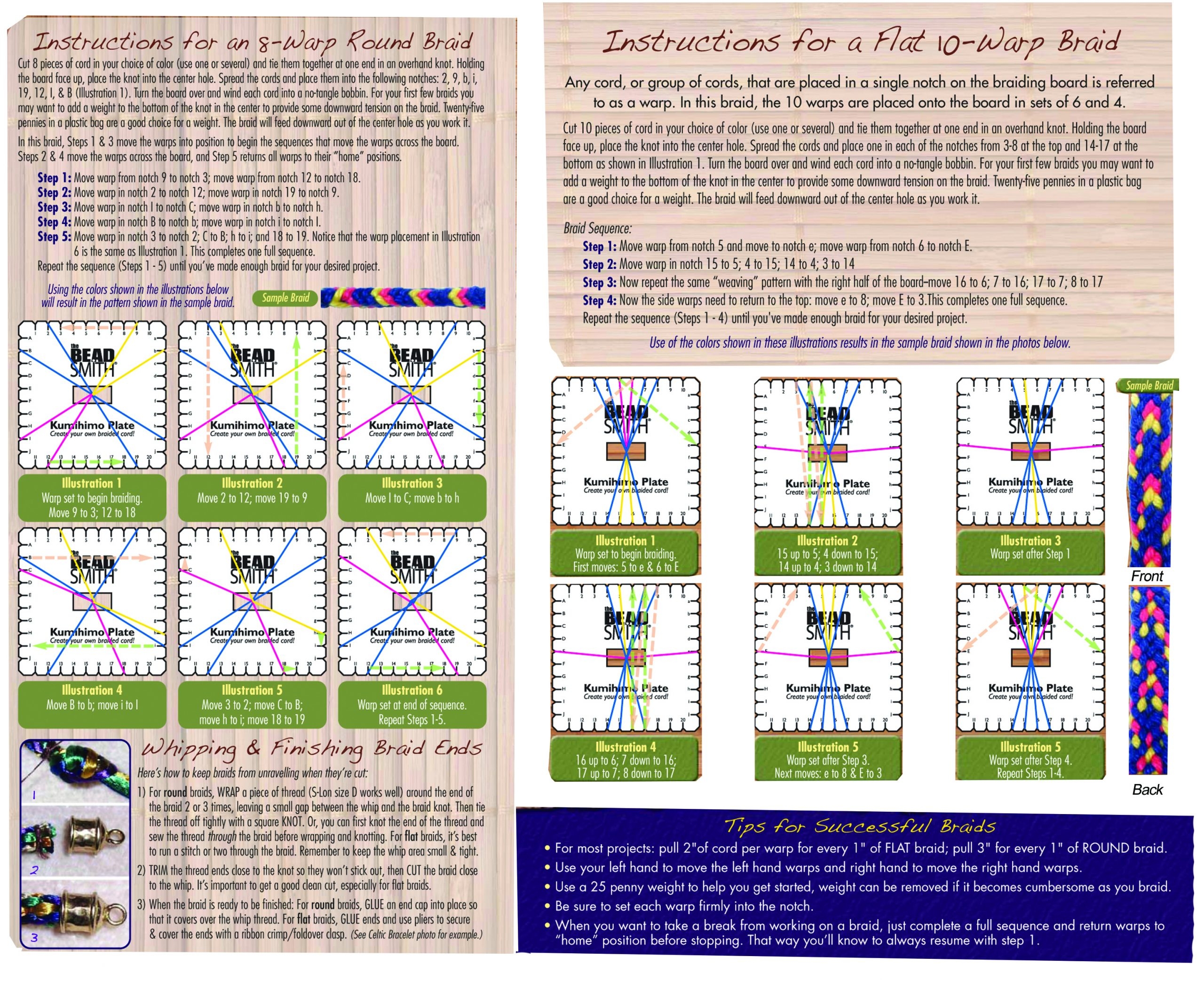 KUMIHIMO SQUARE PLATE INSTRUCTIONS PDF The Bead Shop