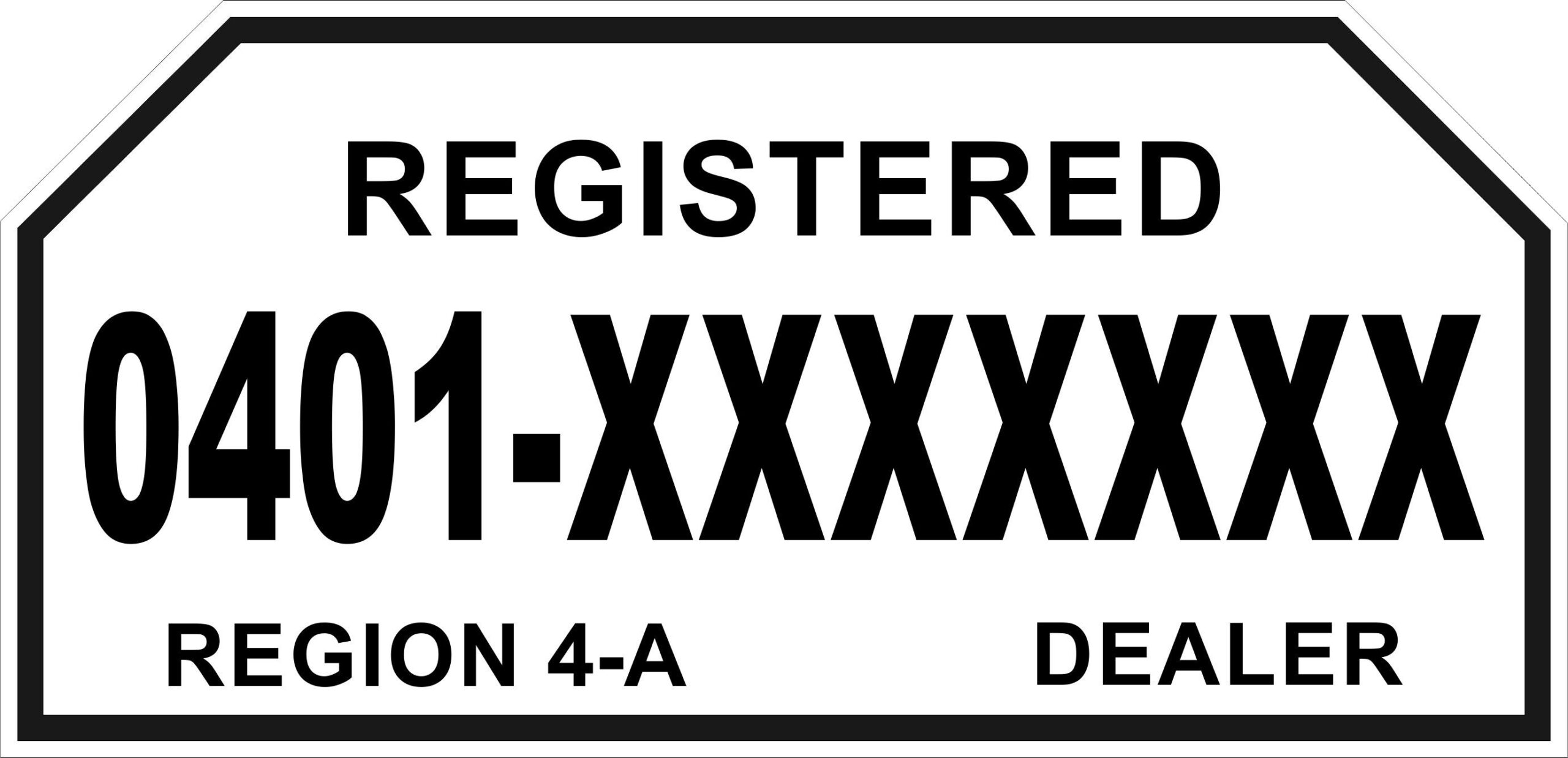Land Transportation Office New Motorcycle Plate Number Template