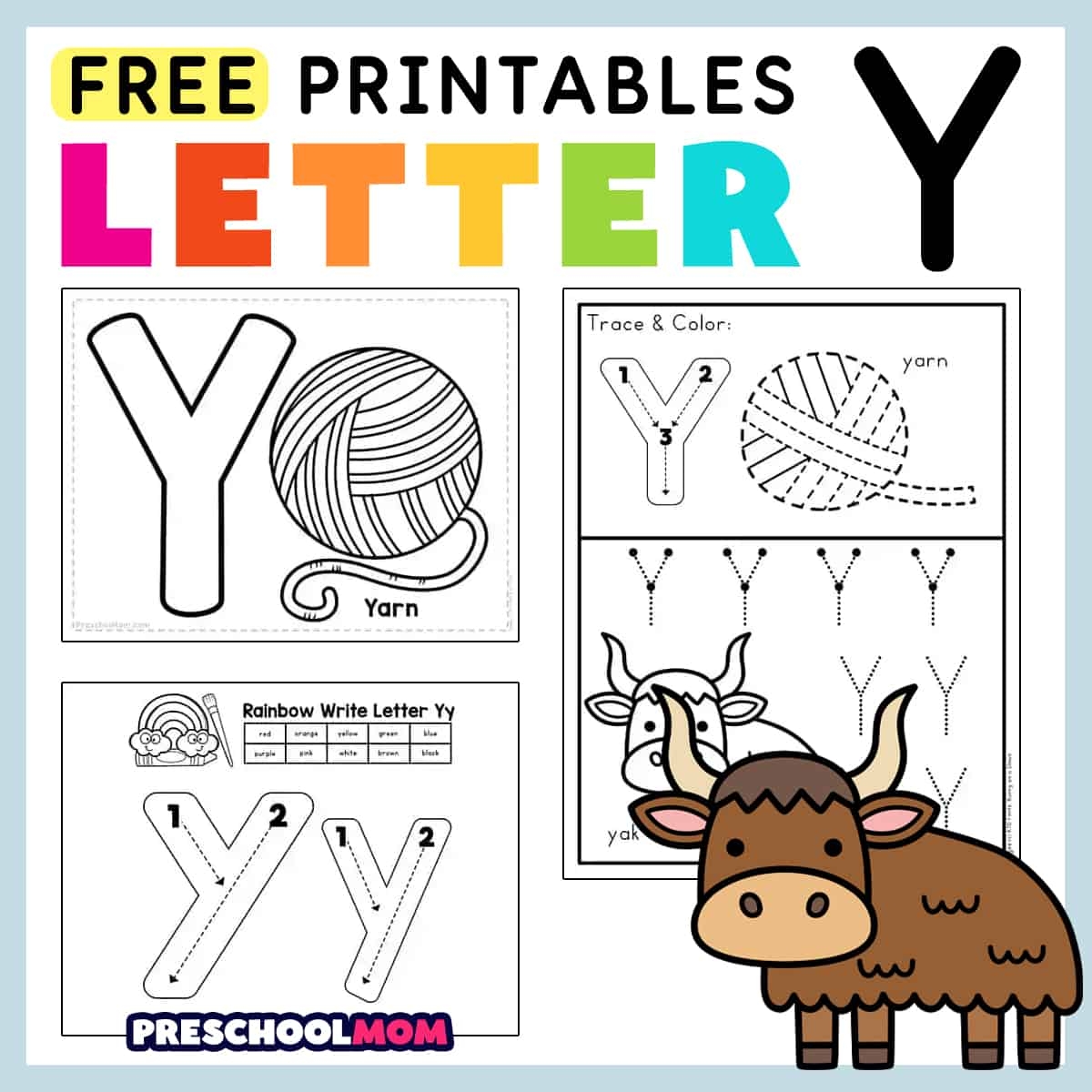 Free Printable Y As A Vowel Worksheets