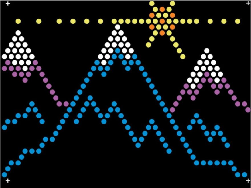 Lite Brite Template Refills 10 Designs Landscape Theme Pack self Print Etsy