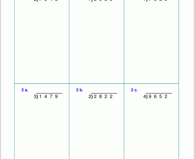 Long Division Worksheets For Grades 4 6