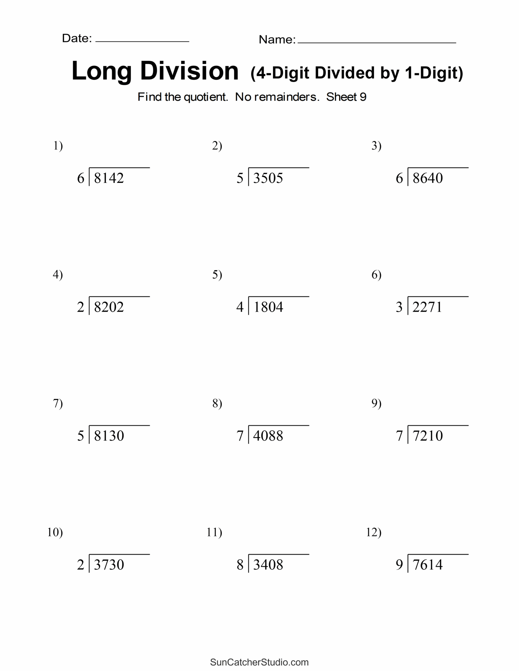 Free Printable 4th Grade Division Worksheets Grade 4 Free Printable 4th Grade Division Worksheets Grade 4