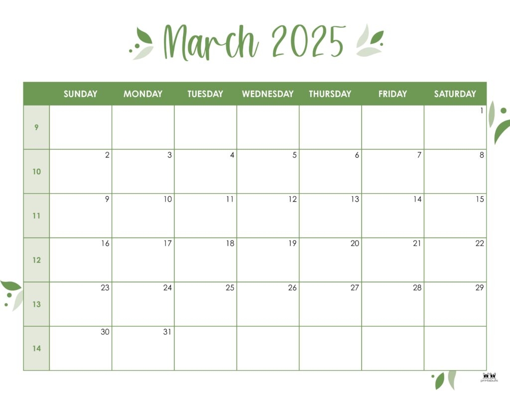 Printable 55 X 85 Calendar