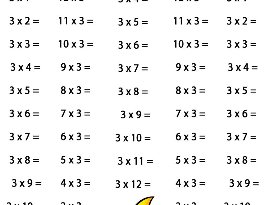 Master Multiplication With Fun Free Printable Times Table Worksheets
