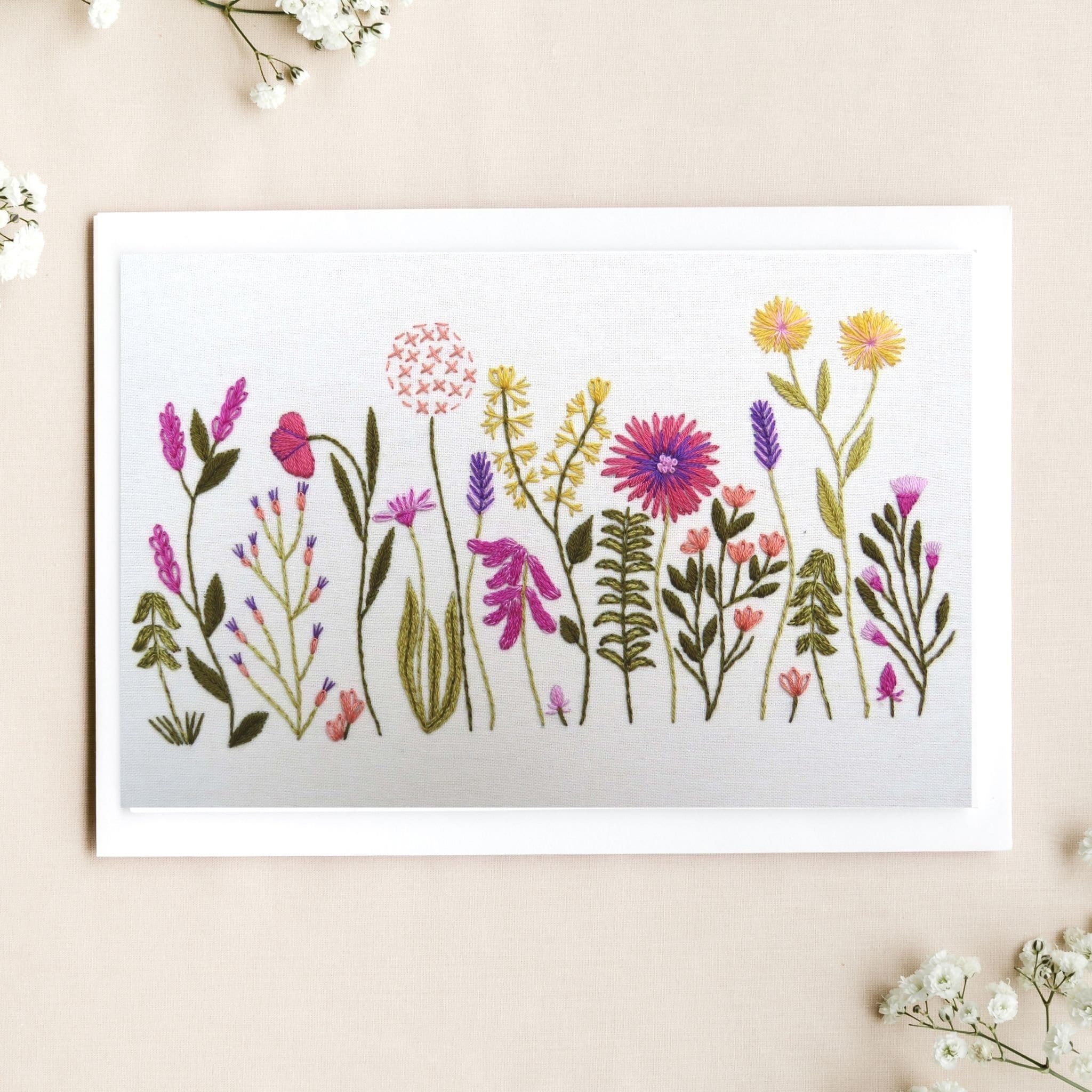 Meadow Flowers Hand Embroidery Pattern PDF Embroidery Pattern Wild Flowers Embroidery Etsy Israel