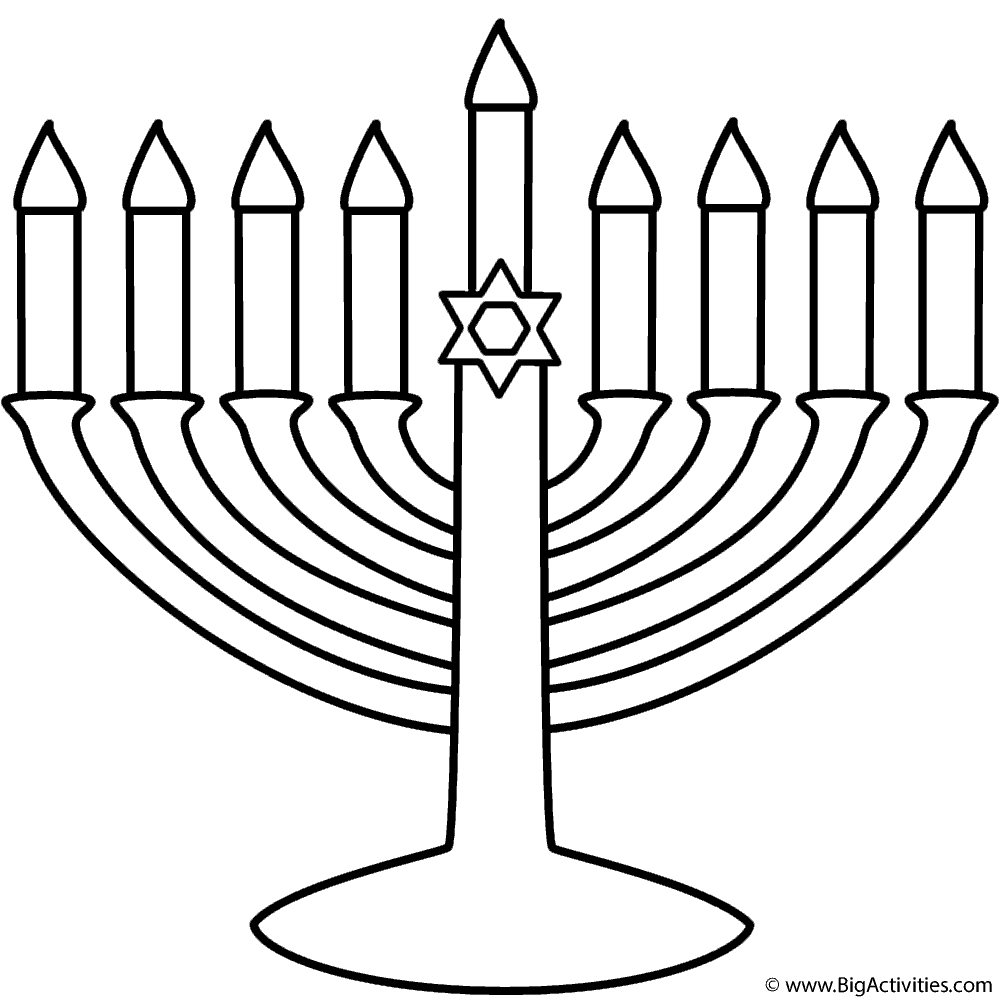 Free Printable Chanukah Coloring
