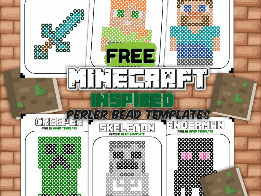 Minecraft Perler Bead Patterns Printable Pack Rock Your Homeschool